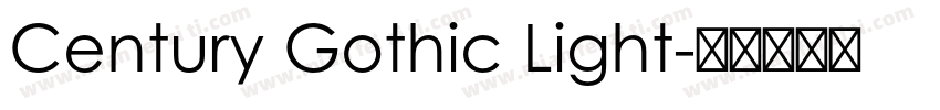 Century Gothic Light字体转换